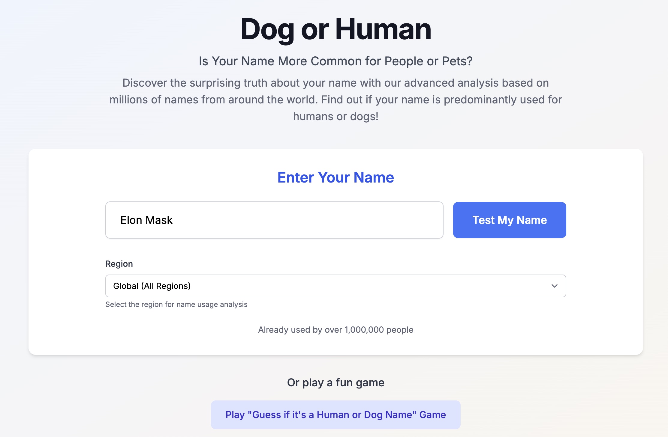 Step 1: Enter Your Name